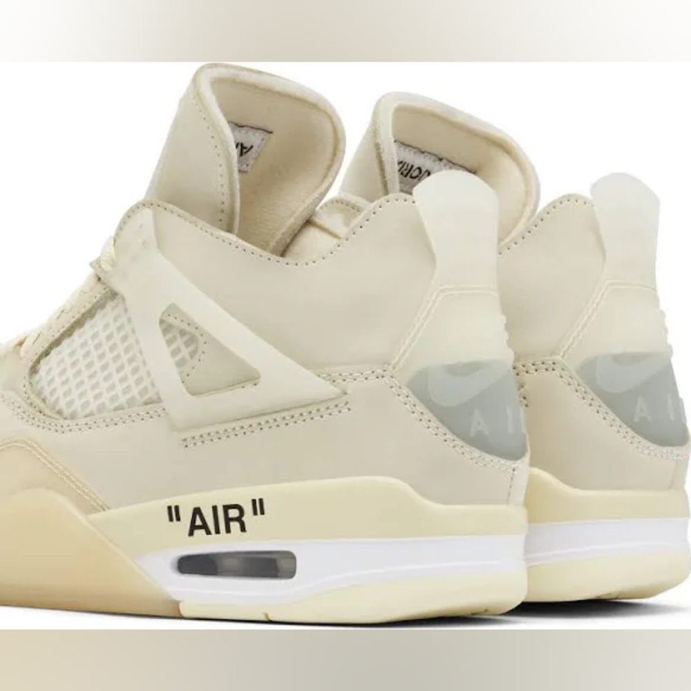 Off-White x Wmns Air Jordan 4 Retro SP 'Sail - Picture 4 of 6